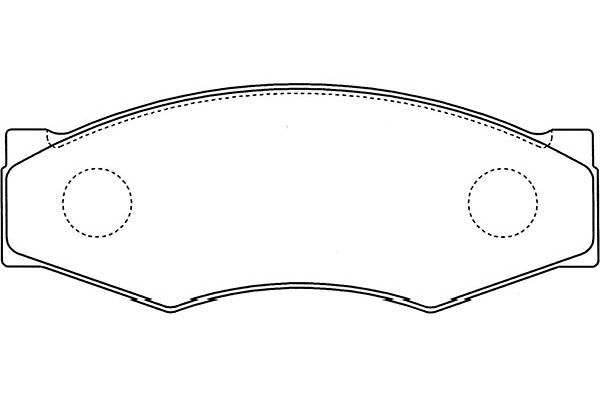 KAVO PARTS Комплект тормозных колодок, дисковый тормоз BP-6505